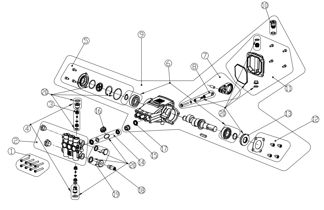 AAA 530036 Pump repair parts